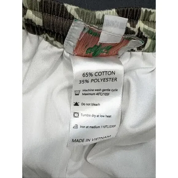 Southern Sass Smocks Preppy Classic Camoflage Elastic Drawstring Men's Shorts 2X - Picture 8 of 11